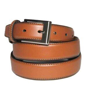 Marks & Spencer Cognac Brown Leather Dress Belt Men's Size 40 BEST FITS 36-38